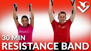 30 Minutes Full Body Resistance Band Exercise