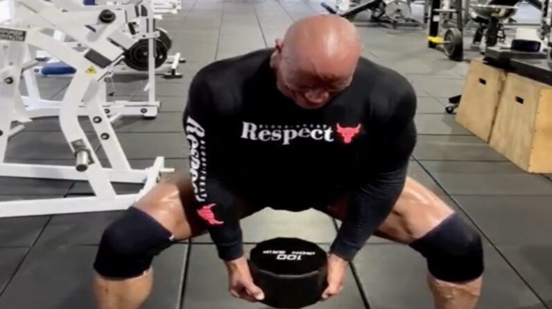 Dwayne "The Rock" Johnson Crushes 5 "Monster Sets" of a Leg Workout