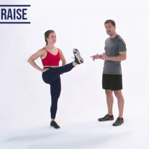 How to Do a Standing Leg Raise Exercise