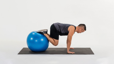 Stability Ball Knee Tucks: Instructions and Muscles Worked