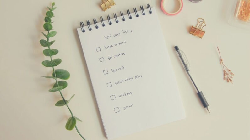 self care journal template